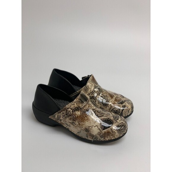 Rocky 4Eur Sole Serpentine Leather Convertible Clog 3 In 1 Womens 10 - 10.5 WIDE - Picture 2 of 15